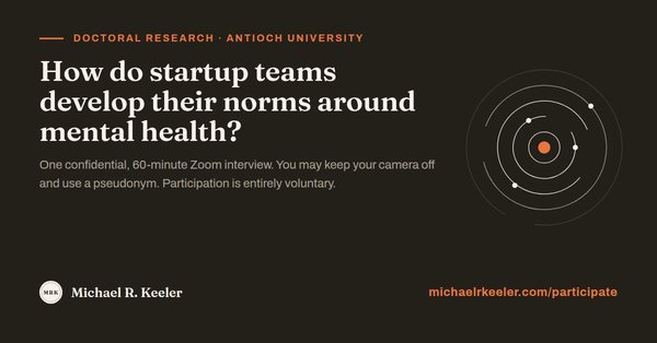 How do startup teams develop their norms around mental health?
