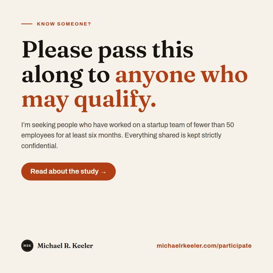 Please pass this along to anyone who may qualify.